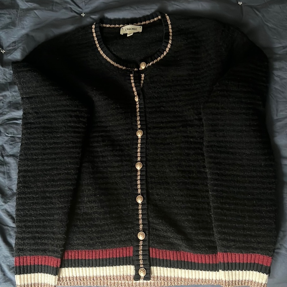 Agence Black Cashmere Cardigan size S womens